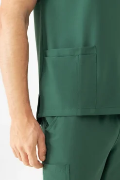 Uniformix Bluzy-Bluza medyczna męska Super Flex, 4050-Hunter green