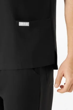 Uniformix Bluzy-Bluza medyczna męska Super Flex, 4050-Black