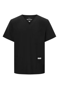 Uniformix Bluzy-Bluza medyczna męska Super Flex, 4050-Black