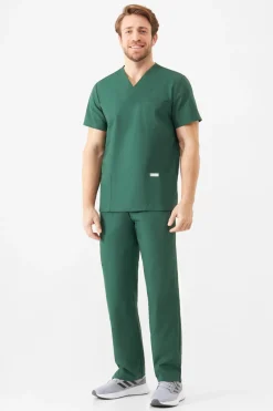 Uniformix Bluzy|Bluzy-Bluza medyczna uniwersalna, TEAM T1260, Hunter Green