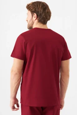 Uniformix Bluzy|Bluzy-Bluza medyczna uniwersalna, TEAM T1260, Burgundy