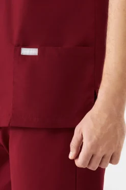 Uniformix Bluzy|Bluzy-Bluza medyczna uniwersalna, TEAM T1260, Burgundy