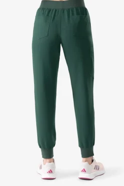 Uniformix Fizjoterapia|Kosmetologia-Spodnie medyczne damskie RayOn, 3020, Hunter Green