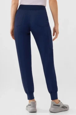 Uniformix Fizjoterapia|Kosmetologia-Spodnie medyczne damskie RayOn, 3020, Navy