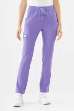 Uniformix Fizjoterapia|Kosmetologia-Spodnie medyczne damskie RayOn, 3030, Mauve