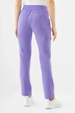 Uniformix Fizjoterapia|Kosmetologia-Spodnie medyczne damskie RayOn, 3030, Mauve