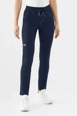Uniformix Fizjoterapia|Kosmetologia-Spodnie medyczne damskie Super Flex, 4030 Navy