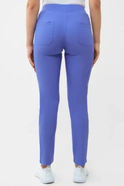 Uniformix Fizjoterapia|Kosmetologia-Spodnie medyczne damskie Super Flex, 4030 Ceil Blue