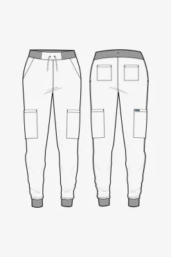 Uniformix Spodnie-Spodnie medyczne damskie Med Couture INSIGHT 2711-CLOD