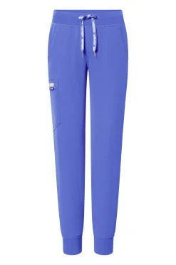 Uniformix Fizjoterapia|Kosmetologia-Spodnie medyczne damskie RayOn, 3020, Ceil Blue