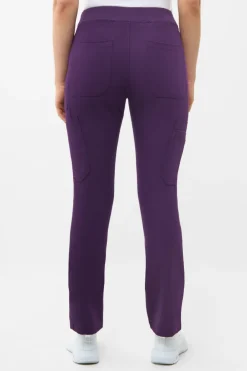 Uniformix Fizjoterapia|Kosmetologia-Spodnie medyczne damskie RayOn, 3030, Dark Purple