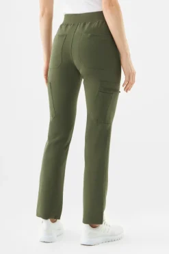 Uniformix Fizjoterapia|Kosmetologia-Spodnie medyczne damskie RayOn, 3030, Tea Leaf