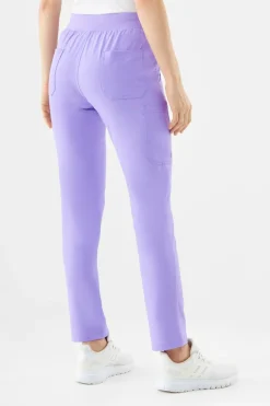 Uniformix Fizjoterapia|Kosmetologia-Spodnie medyczne damskie Super Flex, 4030 Purple