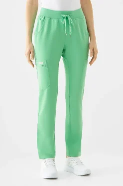 Uniformix Fizjoterapia|Kosmetologia-Spodnie medyczne damskie RayOn, 3030,Spring Bud