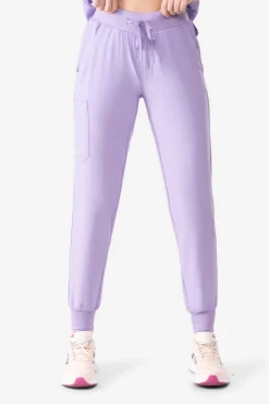 Uniformix Fizjoterapia|Kosmetologia-Spodnie medyczne damskie Super Flex, 4020, Purple