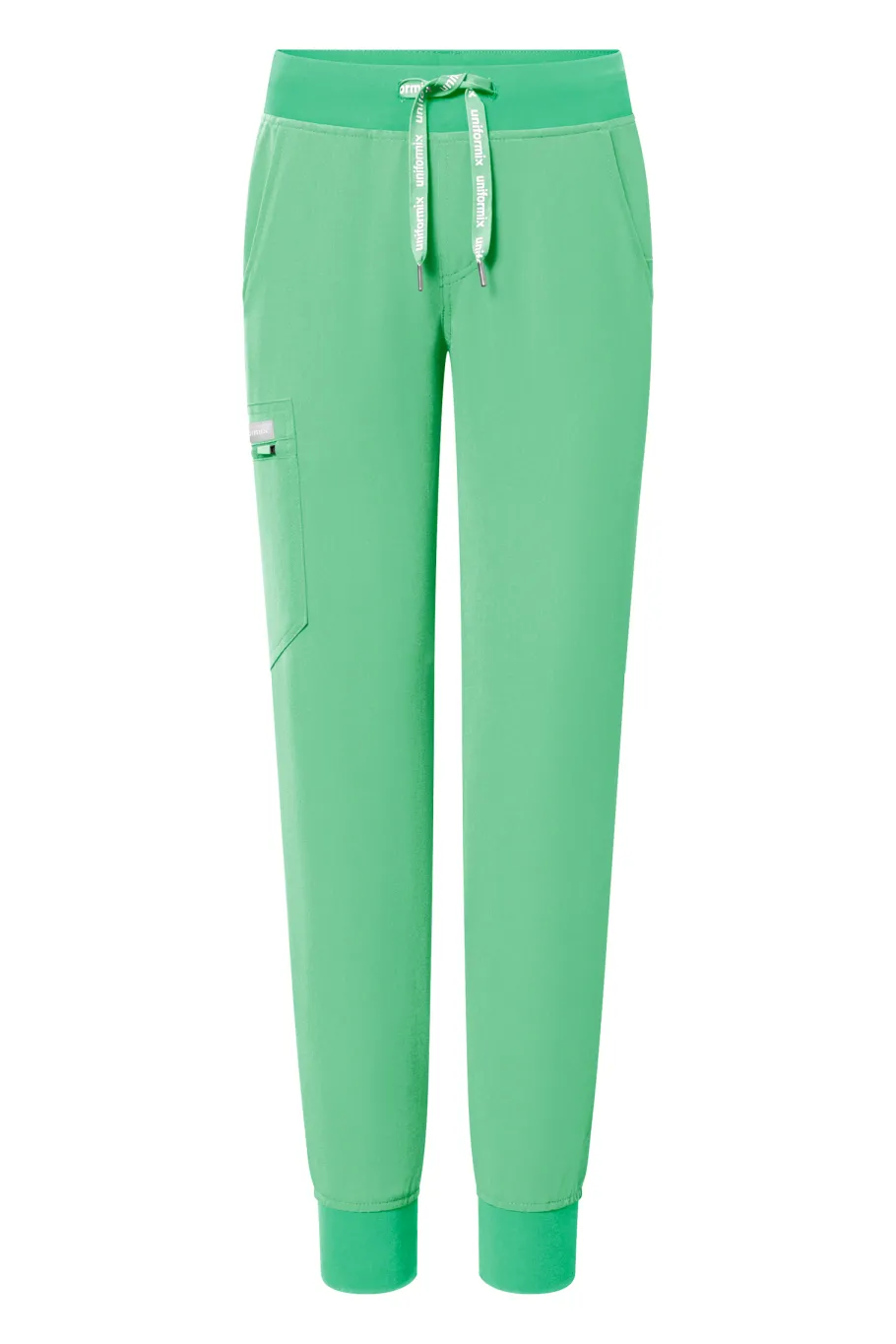 Uniformix Spodnie|Fizjoterapia-Spodnie medyczne damskie RayOn, 3020, Spring Bud
