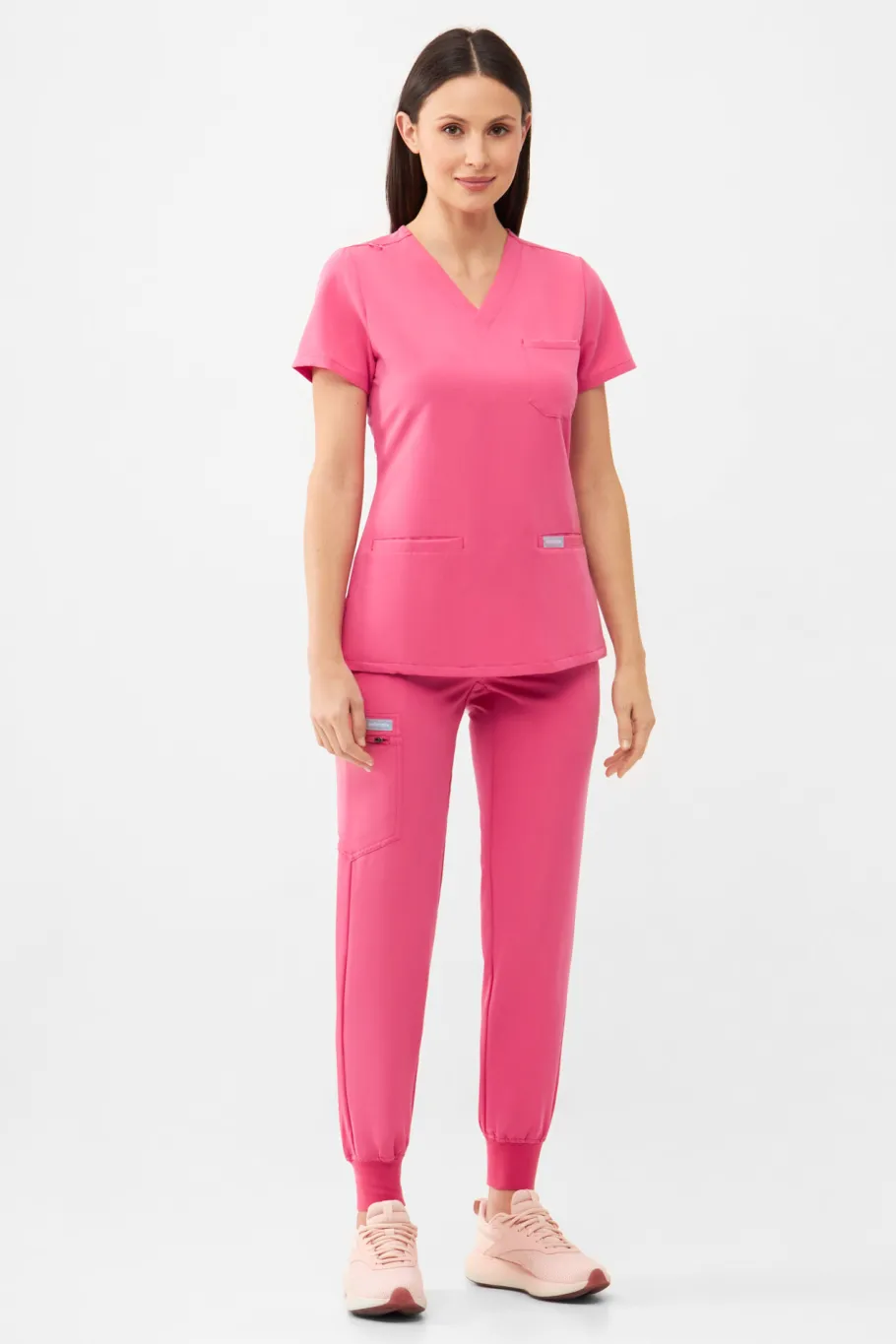 Uniformix Fizjoterapia|Kosmetologia-Spodnie medyczne damskie RayOn, 3020, Rust Red
