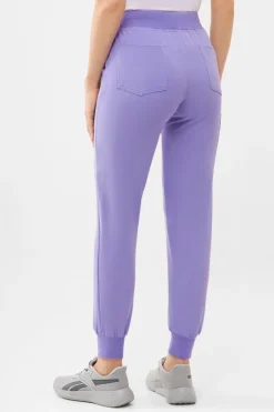 Uniformix Fizjoterapia|Kosmetologia-Spodnie medyczne damskie RayOn, 3020, Mauve