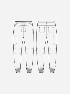 Uniformix Spodnie-Spodnie medyczne joggery męskie Med Couture RothWear, 7777-BLAC