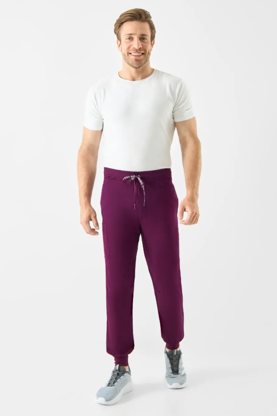 Uniformix Spodnie-Spodnie medyczne joggery męskie Med Couture RothWear, 7777-WINE