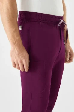 Uniformix Spodnie-Spodnie medyczne joggery męskie Med Couture RothWear, 7777-WINE