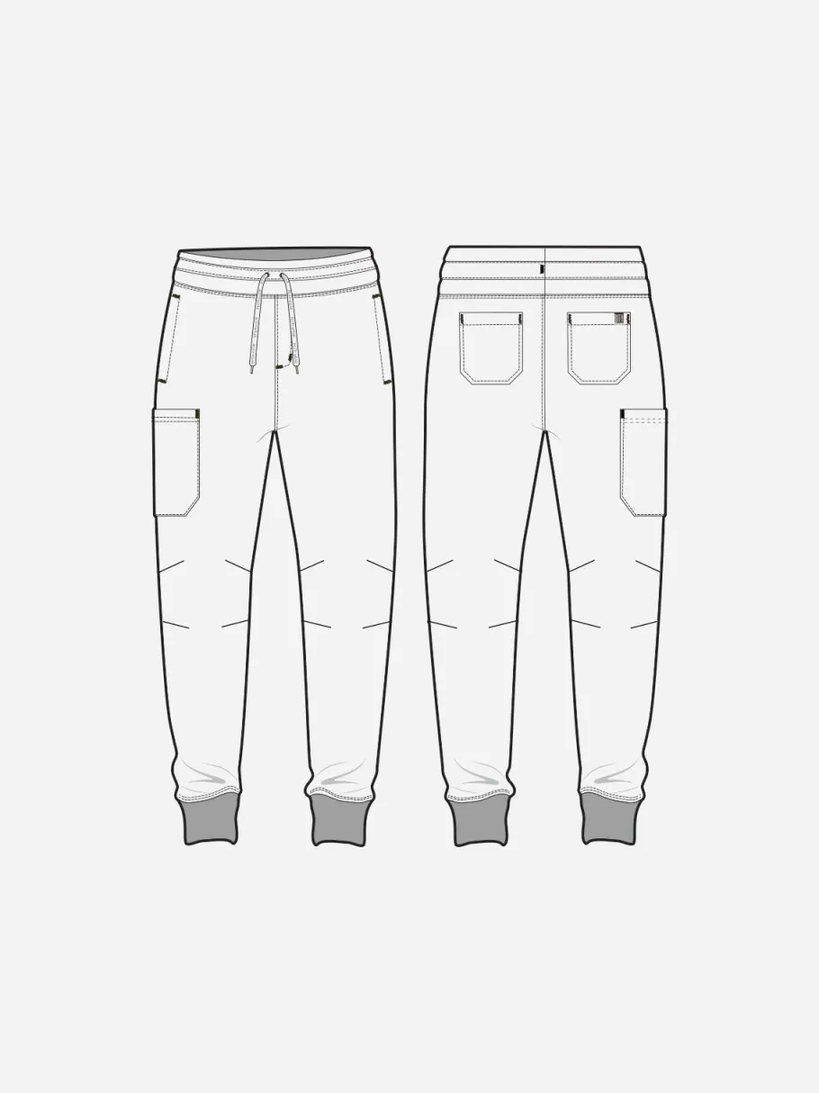 Uniformix Spodnie-Spodnie medyczne joggery męskie Med Couture RothWear, 7777-WINE