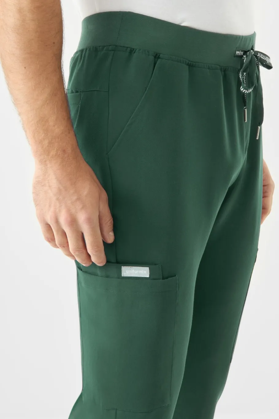 Uniformix Spodnie|Promocje-Spodnie medyczne męskie RayOn, 3080, Hunter Green