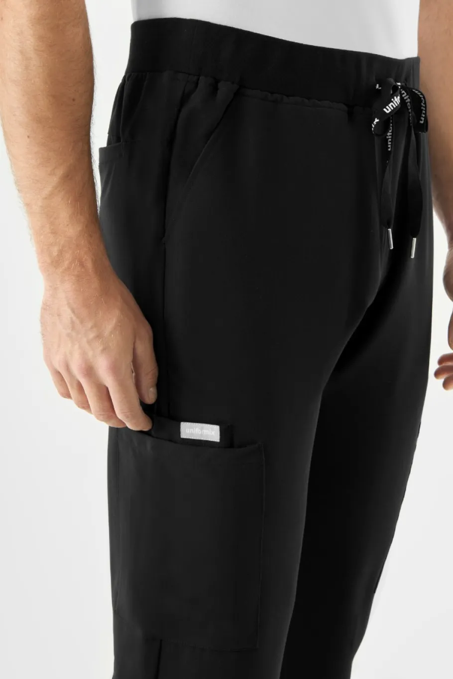 Uniformix Spodnie|Promocje-Spodnie medyczne męskie RayOn, 3080, Black