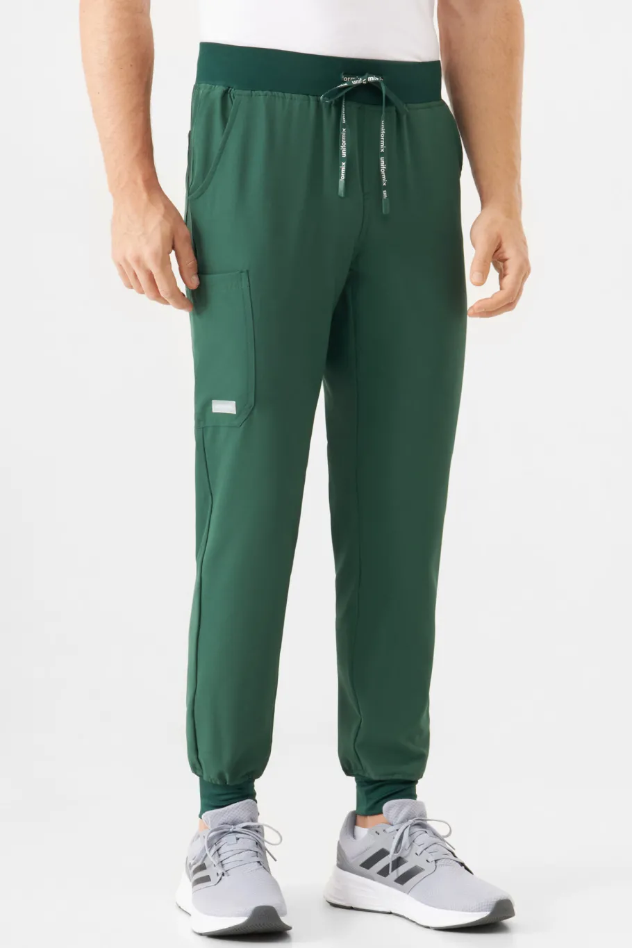 Uniformix Spodnie-Spodnie medyczne męskie Super Flex, 4070-Hunter green