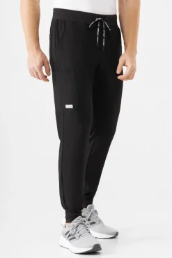 Uniformix Spodnie-Spodnie medyczne męskie Super Flex, 4070-Black
