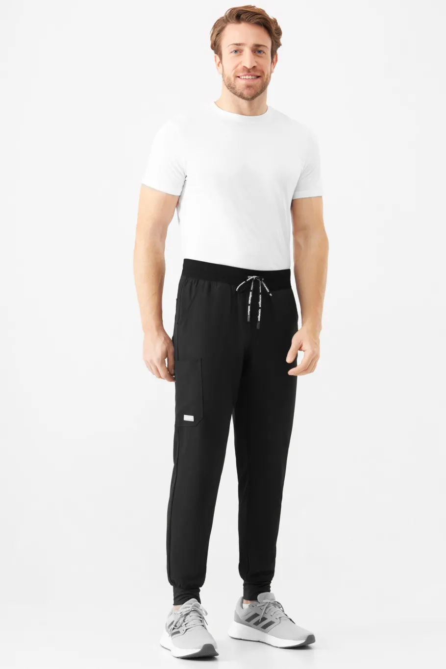 Uniformix Spodnie-Spodnie medyczne męskie Super Flex, 4070-Black