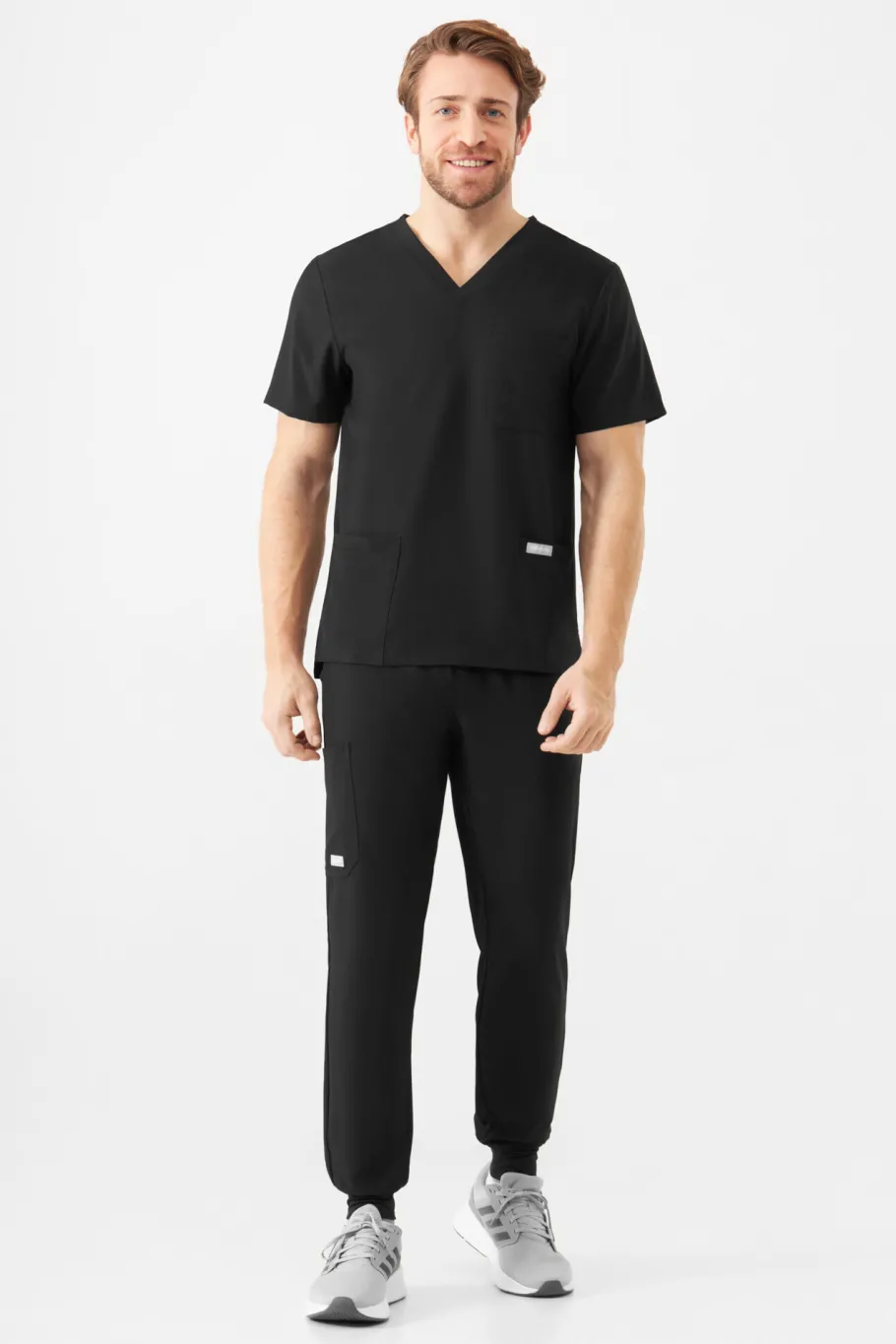Uniformix Spodnie-Spodnie medyczne męskie Super Flex, 4070-Black