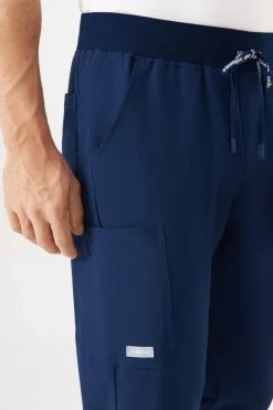 Uniformix Spodnie-Spodnie medyczne męskie Super Flex, 4070-Navy