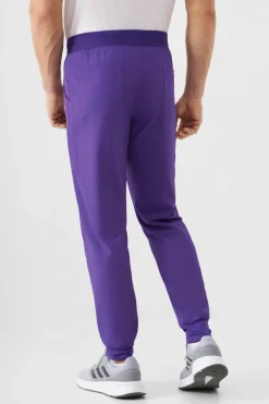 Uniformix Spodnie-Spodnie medyczne męskie Super Flex, 4070-Plum wine