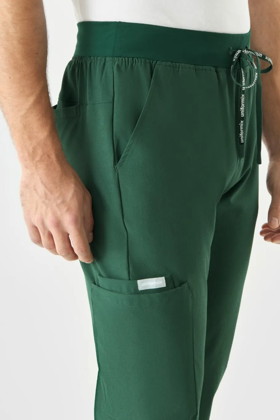 Uniformix Spodnie-Spodnie medyczne męskie Super Flex, 4080, Hunter green