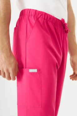 Uniformix Kosmetologia|Stomatologia-Spodnie medyczne uniwersalne, TEAM T1190, Virtual Pink