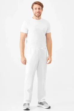 Uniformix Kosmetologia|Stomatologia-Spodnie medyczne uniwersalne TEAM T1190, White