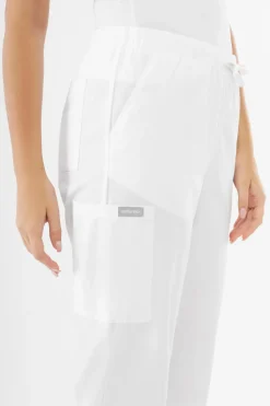 Uniformix Kosmetologia|Stomatologia-Spodnie medyczne uniwersalne TEAM T1190, White
