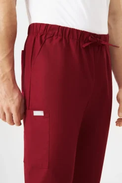 Uniformix Kosmetologia|Stomatologia-Spodnie medyczne uniwersalne TEAM T1190, Burgundy