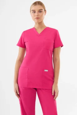 Uniformix Komplety|Promocje-Zestaw medyczny damski TEAM, bluza T1000 + spodnie T1190, Virtual Pink