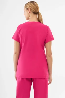Uniformix Komplety|Promocje-Zestaw medyczny damski TEAM, bluza T1000 + spodnie T1190, Virtual Pink