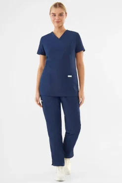 Uniformix Komplety|Promocje-Zestaw medyczny damski TEAM, bluza T1000 + spodnie T1190, Navy