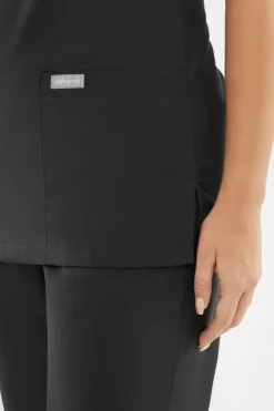 Uniformix Komplety|Promocje-Zestaw medyczny damski TEAM, bluza T1000 + spodnie T1190, Dark gray