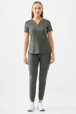 Uniformix Komplety|Promocje-Zestaw medyczny Healing Hands Quest bluza HH751 + spodnie HH155, OLIV