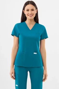 Uniformix Komplety|Promocje-Zestaw medyczny Super Flex, bluza 4000 + spodnie 4030, Caraibben blue