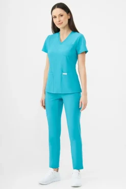 Uniformix Komplety|Promocje-Zestaw medyczny Super Flex, bluza 4000 + spodnie 4030, Teal