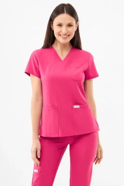 Uniformix Komplety|Promocje-Zestaw medyczny Super Flex, bluza 4000 + spodnie 4020, Virtual pink