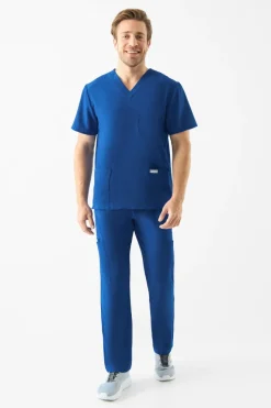 Uniformix Promocje|Komplety-Zestaw medyczny Super Flex, bluza 4050 + spodnie 4080, Royal Blue