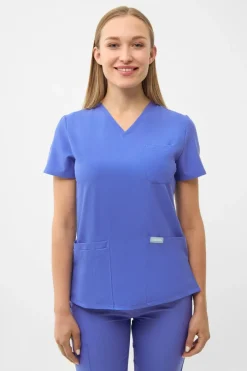 Uniformix Komplety|Promocje-Zestaw medyczny Super Flex, bluza 4000 + spodnie 4020, Ceil Blue