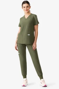 Uniformix Komplety|Promocje-Zestaw medyczny Super Flex, bluza 4000 + spodnie 4020, Tea Leaf